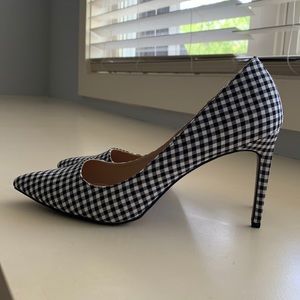 WHO WHAT WEAR Gingham Heels
